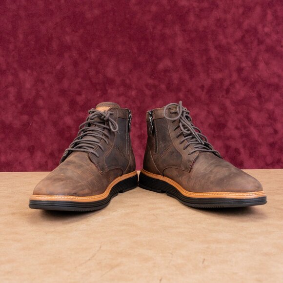 Mark Nason Men Parallux Ando Brown Leather Lace-up Ankle Boots sz 11.5 main image 5